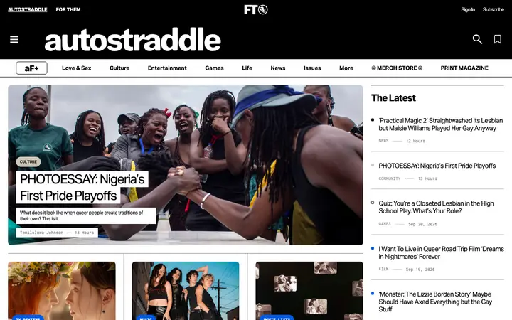 Autostraddle 网站截图