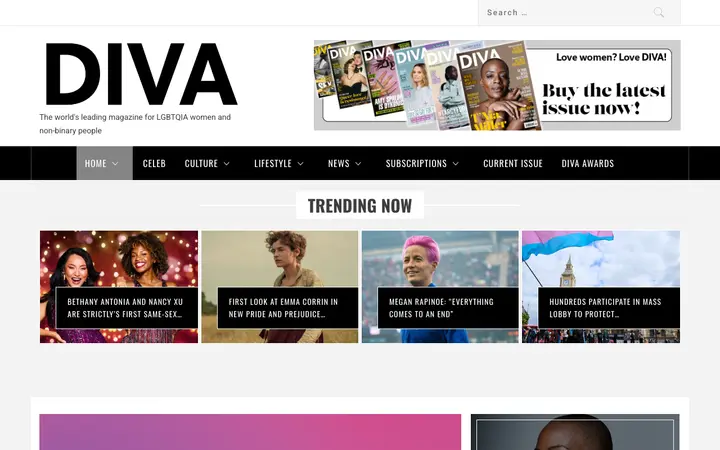 DIVA 网站截图