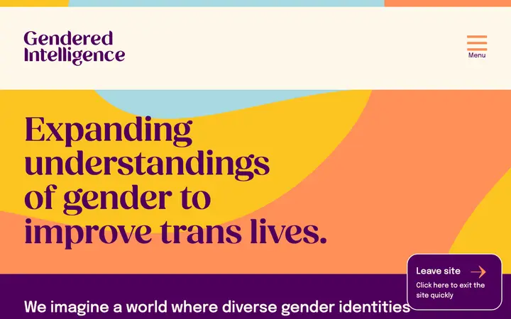 Gendered Intelligence 网站截图