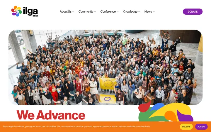 ILGA Asia 网站截图