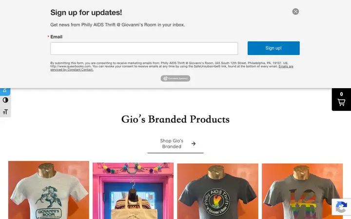 Giovanni's Room 书店 网站截图