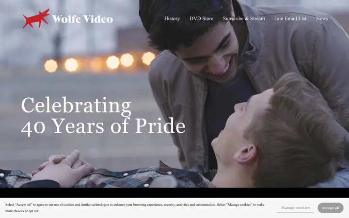 Wolfe Video 网站截图